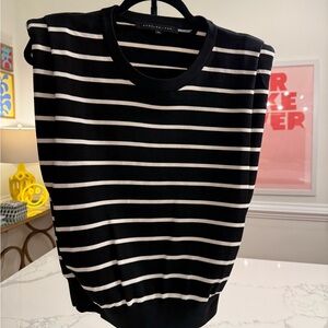 Endless Rose Stripe Pleated Knit Women's Top